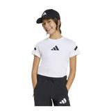 adidas Baskılı Beyaz - Siyah Kız Çocuk T-Shirt JD1317-JG Z.N.E BABY T
