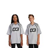 adidas Baskılı Gri - Siyah - Beyaz Erkek Çocuk T-Shirt JC7323-OV JERSEY TEE, 5003243423