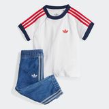 adidas Bebek Mavi Eşofman DENIM TEE SET JC7863 - 1 - 2 Yaş