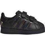 Adidas Bebek Siyah Sneaker SUPERSTAR LED LIGHTS CF I JI0512, 25