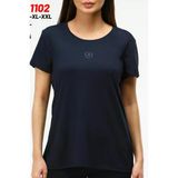 Adidas BF-1102 Siyah Kadın Modal Pamuk T-shirt