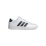 adidas Breaknet 3.0 Beyaz Siyah Erkek Sneaker JR3547 Spor Ayakkabı Düz Taban Suni Deri Malzeme ile Konforlu