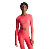 adidas by Stella McCartney TrueStrength Seamless Yoga Kadın Tişört Pembe L