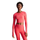 adidas by Stella McCartney TrueStrength Seamless Yoga Kadın Tişört Pembe M
