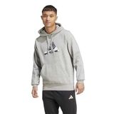 adidas Camo 3B Kapüşonlu Sweatshirt, M, 01-JM6377-2, Gri, erkek
