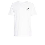 adidas Cheesecake Yuvarlak Yaka Tişört, S, 01-KB2497-2, Beyaz, Erkek