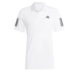 Adidas Club 3-Stripes HS3268 Beyaz Kısa Kollu Polo Yaka Erkek Spor Tişört