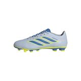 adidas Club Firm GroundMulti Zemin Futbol Kramponları - Siyah, Kristal Gökyüzü/Ray Mavi/Takım Güneş Sarı, 10.5 Women/9.5 Men