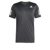 adidas Club Tennis Climacool 3 Çizgili Erkek Tişört, Siyah, XS