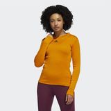 Adidas Cold.rdy Long Sleeve Training Kadın Tişört - XS - Turuncu