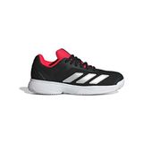 adidas Courtflash K Genç Tenis Ayakkabısı JR4451 Siyah Nefes Alabilir Yapı ile Konforlu