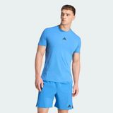 Adidas Designed For Training Workout Erkek Tişört - Mavi