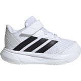 adidas Duramo 2.0 Spor Ayakkabı Çocuklar İçin Beyaz - Siyah Düz Taban Sentetik Malzeme JI2141