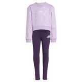 adidas Düz Açık Mor Kız Çocuk Eşofman Takımı Jw2421 Lg Glam Set, 116 cm, 5003291567, Açık Mor, kız-çocuk