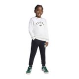 adidas Düz Beyaz - Siyah Erkek Çocuk Eşofman Takımı JX5261 CREW SET