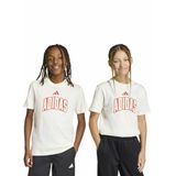 adidas Düz Erkek Çocuk T-Shirt KD3453-J STD GFX TEE, 128, 5003340493, Beyaz, Erkek Çocuk