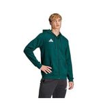 adidas ENT26 FZ HOOD Erkek Sweatshirt DRKGRN/WHITE M