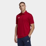 Adidas Entrada 22 Polo Erkek Tişört Kırmızı %100 Geri Dönüştürülmüş Polyester Nefes Alabilir - 2XL