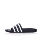 adidas Erkek Adilette Slide Sandalet, Core Black/White/Core Black, 47 1/3 EU, Core Black White Core Black, 47 1/3 EU