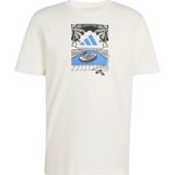 Adidas Erkek Beyaz T-Shirt M S Slıde Rx T JZ5001 Nefes Alabilir Kumaş ile Spor ve Günlük Kombin