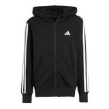 adidas Erkek Çocuk 3 Stripes Fleece Kapüşonlu Ceket 11-12 Yaş, 01-JD6494-4