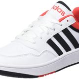 adidas Erkek Çocuk Hoops Sneaker, Ftwr Beyaz Çekirdek Siyah Parlak Kırmızı, 5.5 UK