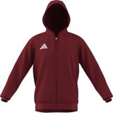 Adidas Erkek Entrada26 Tam Fermuarlı Kapüşonlu Sweatshirt, team power red 2/white, XXL