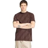 Adidas Erkek Günlük T-Shirt Monogram Aop Te IA4531 - XL - Kahverengi