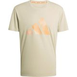 Adidas Erkek Kahverengi T-Shirt Run Ess Bl T M KC4274 - XS