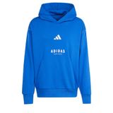 adidas Erkek Kapüşonlu Sweatshirt, Mavi, M Beden