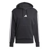 adidas Erkek M 3S FT HD Sweatshirt BLACK/WHITE L