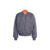 adidas Erkek Mont REV BOMBER JCKT KR7618, Gri, S