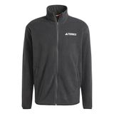 adidas Erkek MT ESS FZ FL Polar Spor Üst Giyim BLACK S