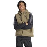 adidas Erkek Outdoor Yelek 3XL Düz Desenli Polyester Kumaş Regular Fit Yeşil Renk IK3189