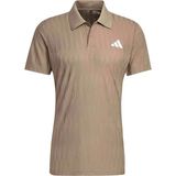 Adidas Erkek Polo T-Shirt Tennıs Clımacool+ Aırchıll Freelıft Polo Shırt KR0502 - XL - Bej
