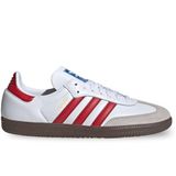 adidas Erkek Samba Ayakkabıları, Beyaz Kırmızı Gri, 8.5