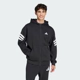 adidas Erkek Siyah Ceket M FI 3S FZ JD4827 - XS