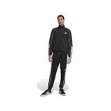 adidas Erkek Stadyumu 3 Çizgili Eşofman Takımı, siyah/kırık beyaz, 4XL