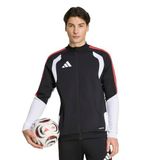 adidas Erkek Tiro 26 Yarışma Antrenman Ceketi TRACK TOPS (1'li paket), Siyah/Yarı Lucid Kırmızı, L