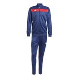 adidas Erkek Tiro Essentials eşofman takımı, koyu mavi / kırmızı, S