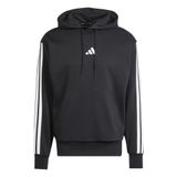 adidas Essential Three Stripes Fleece Hoodie Kapüşonlu Sweatshirt Erkek