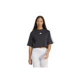 Adidas Essentials 3-Stripes Cotton Loose Beyaz Kadın T-shirt