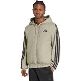 Adidas Essentials 3 Stripes In Hyb Erkek Bej Kapüşonlu Ceket