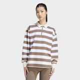Adidas Essentials Contemporary Kadın Bej Uzun Kollu Polo Tişört (KF6252) - XS - Krem