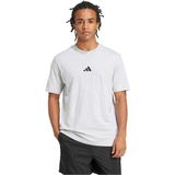 adidas Essentials Erkek Tişört Small Logo Pamuklu Yumuşak Kumaş Spor Ve Günlük Kullanım - Gri