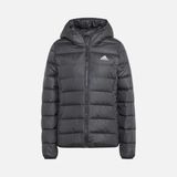 adidas Essentials Light Down Full-Zip Hoodie Kadın Mont - Siyah