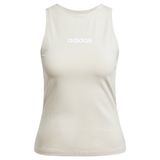 Adidas Essentials Linear Slim Kadın Gri Yuvarlak Yaka Atlet, XS