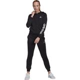 Adidas Essentials Logo French Terry Tracksuit Siyah Kadın Eşofman Takımı