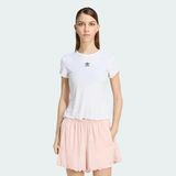 Adidas Essentials Scalloped Edge Baby Kadın Tişört - Beyaz