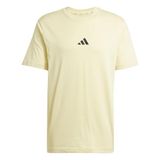 adidas Essentials Small Logo Single Erkek Tişört Sarı S